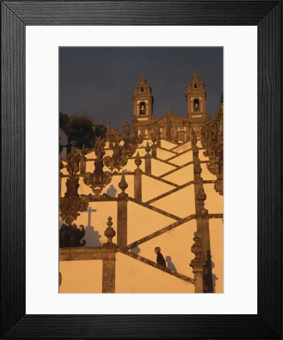 Framed Print : Bom Jesus do Monte Baroque staircase, Braga, Minho, Portugal, Europe Framed Print : Bom Jesus do Monte Baroque staircase, Braga, Minho, Portugal, Europe