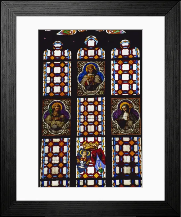 Framed Print : Stained glass window in Gothic cathedral, Kosice, Slovakia, Europe Framed Print : Stained glass window in Gothic cathedral, Kosice, Slovakia, Europe