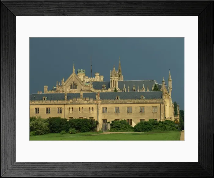 Framed Print : Neo-Gothic fantasy, Lednice, South Moravia, Czech Republic, Europe