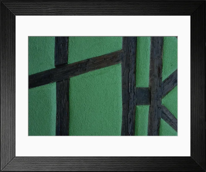 Framed Print : Detail of typical green timbered house, Riquewihr, Haut-Rhin, Alsace, France, Europe Framed Print : Detail of typical green timbered house, Riquewihr, Haut-Rhin, Alsace, France, Europe