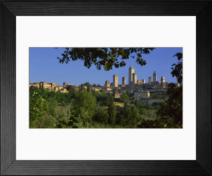 Framed Print : Skyline viewed from the southeast, San Gimignano, Tuscany, Italy, Europe Framed Print : Skyline viewed from the southeast, San Gimignano, Tuscany, Italy, Europe