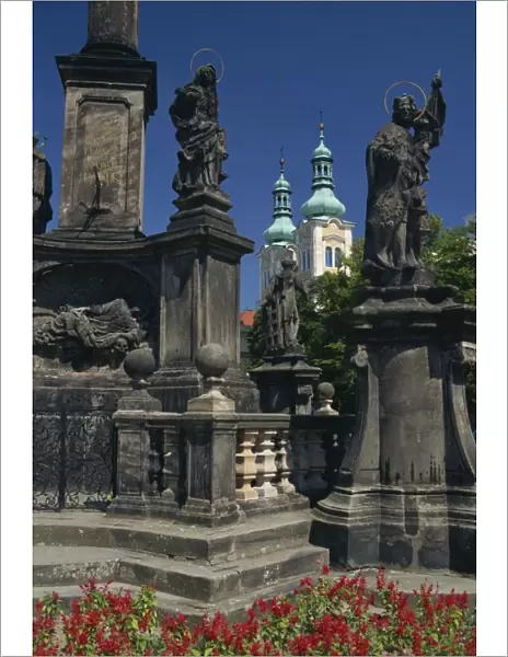Jesuit church, main square, Hradec Kralove, East Bohemia, Czech Republic, Europe