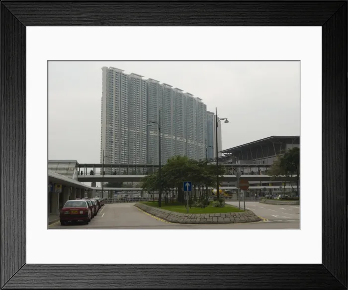 Framed Print : Huge residential apartment blocks in the new suburban town of Tung Chung Framed Print : Huge residential apartment blocks in the new suburban town of Tung Chung