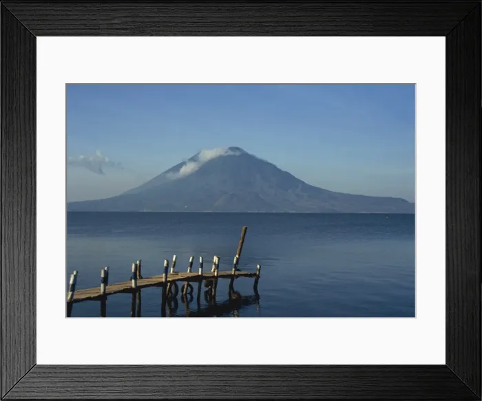 Framed Print : Volcano, Lake Atitlan, Atitlan, Guatemala, Central America Framed Print : Volcano, Lake Atitlan, Atitlan, Guatemala, Central America