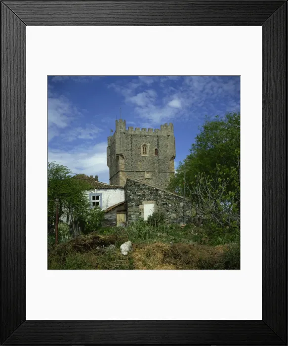 Framed Print : Torre da Menagem keep dating from the 15th century, Citadela, Braganca Framed Print : Torre da Menagem keep dating from the 15th century, Citadela, Braganca