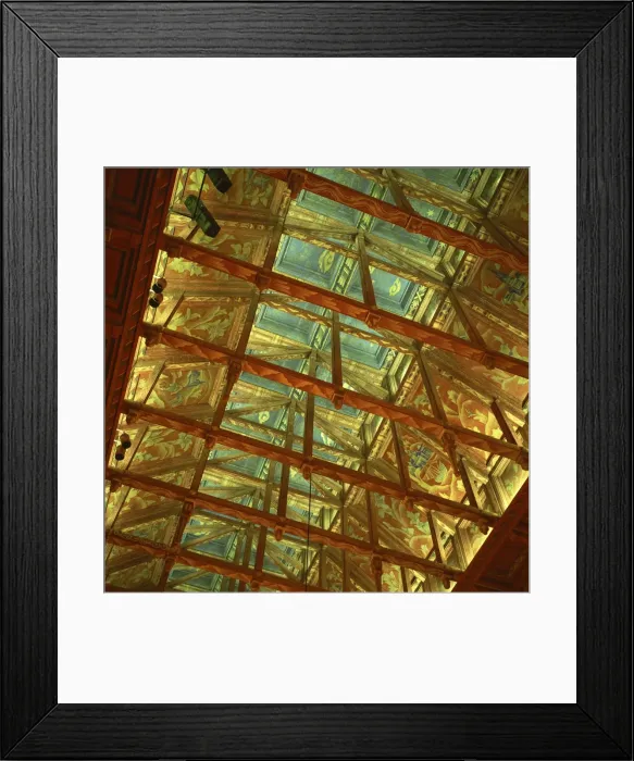 Framed Print : City council chamber ceiling, Stadhuset (Town Hall) dating from 1911 to 1923 Framed Print : City council chamber ceiling, Stadhuset (Town Hall) dating from 1911 to 1923