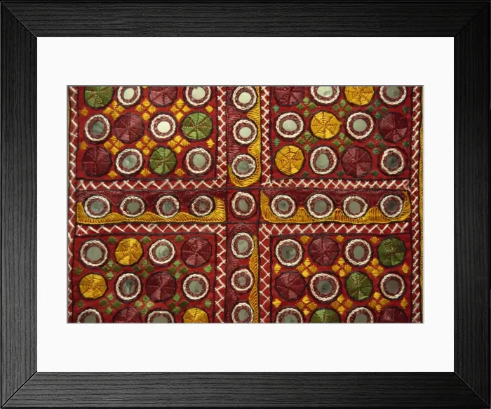 Framed Print : Close-up of Rajasthani embroidery, Rajasthan state, India, Asia Framed Print : Close-up of Rajasthani embroidery, Rajasthan state, India, Asia
