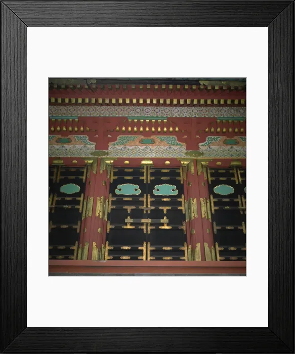 Framed Print : Kami-Jinko sacred storehouse doors, Tosho-gu Shrine, Nikko, Honshu, Japan, Asia Framed Print : Kami-Jinko sacred storehouse doors, Tosho-gu Shrine, Nikko, Honshu, Japan, Asia