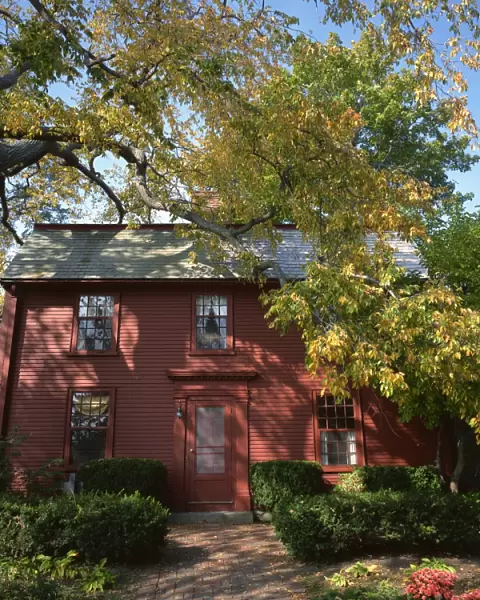 Birthplace of Nathaniel Hawthorne, now moved next to the House of the Seven Gables