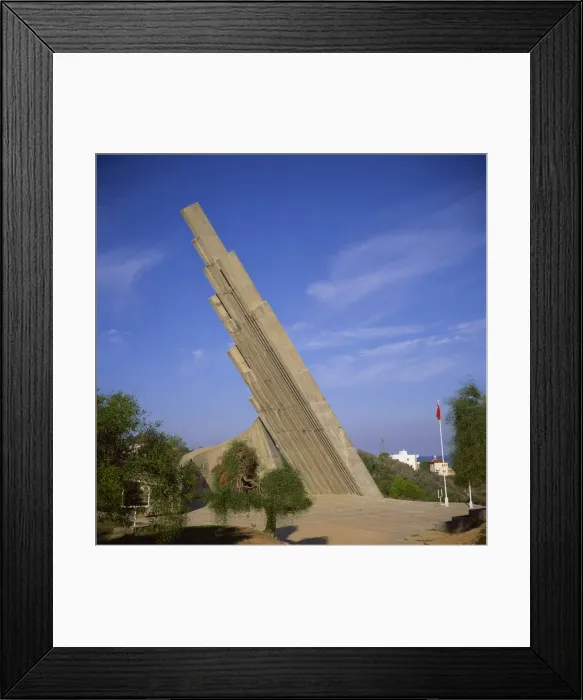 Framed Print : Victory Monument on site of Turkish landing on 20 July 1974, Karaoglanoglu Framed Print : Victory Monument on site of Turkish landing on 20 July 1974, Karaoglanoglu