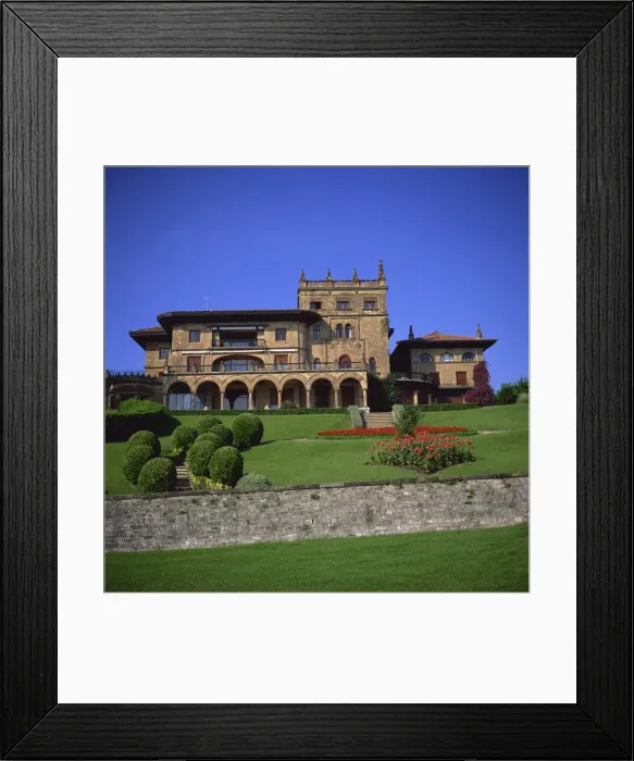 Framed Print : Palacio Lezama Legizamon built in 1902, Atlantic resort at mouth of the Bilbao River Framed Print : Palacio Lezama Legizamon built in 1902, Atlantic resort at mouth of the Bilbao River