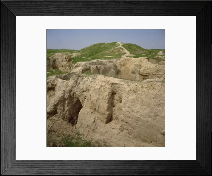 Framed Print : Alexander the Greats fort dating from 335 BC, Afrasiab archaeological area