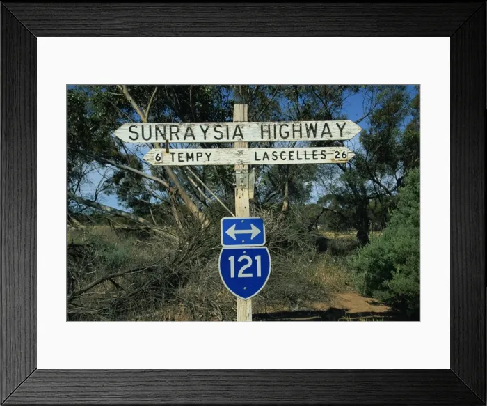 Framed Print : Sunraysia Highway, Victoria, Australia, Pacific Framed Print : Sunraysia Highway, Victoria, Australia, Pacific
