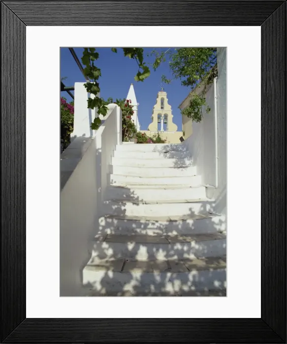 Framed Print : Paleokastritsa Monastery, Corfu, Ionian Islands, Greek Islands, Greece, Europe Framed Print : Paleokastritsa Monastery, Corfu, Ionian Islands, Greek Islands, Greece, Europe