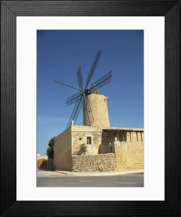 Framed Print : Ta-Kola windmill, Gozo, Malta, Europe Framed Print : Ta-Kola windmill, Gozo, Malta, Europe