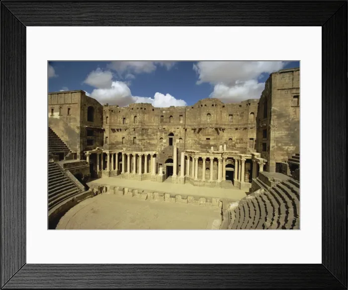 Framed Print : Roman theatre dating from the 2nd century AD, Bosra, UNESCO World Heritage Site Framed Print : Roman theatre dating from the 2nd century AD, Bosra, UNESCO World Heritage Site
