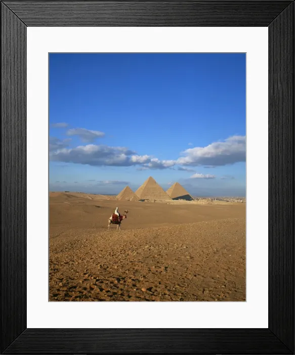 Framed Print : Camel rider at Giza Pyramids, Giza, UNESCO World Heritage Site, Cairo, Egypt Framed Print : Camel rider at Giza Pyramids, Giza, UNESCO World Heritage Site, Cairo, Egypt