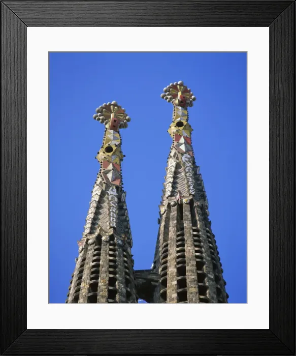 Framed Print : Spires of the Sagrada Familia, the Gaudi cathedral, in Barcelona, Cataluna, Spain, Europe Framed Print : Spires of the Sagrada Familia, the Gaudi cathedral, in Barcelona, Cataluna, Spain, Europe