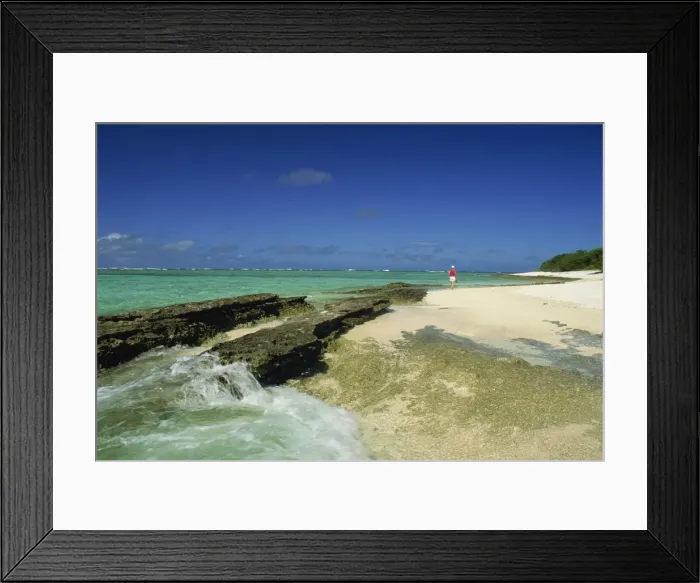 Framed Print : Lonely figure on beach, Maninita Island, Vava u Group, Tonga, Pacific Islands Framed Print : Lonely figure on beach, Maninita Island, Vava u Group, Tonga, Pacific Islands