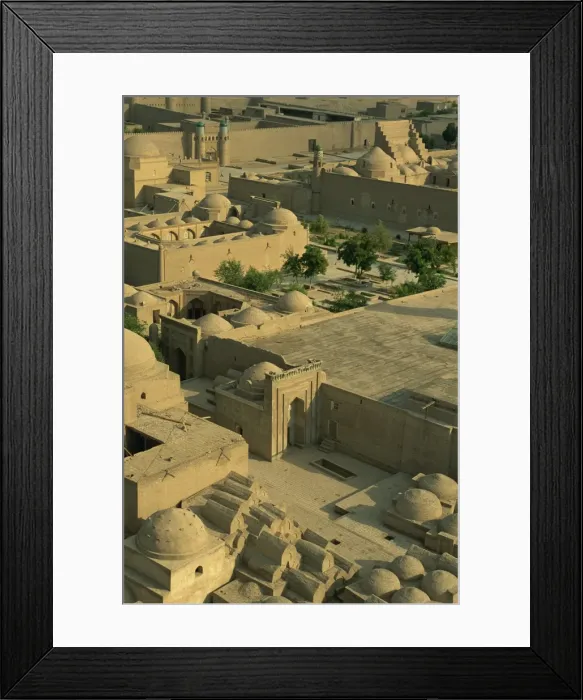 Framed Print : View of old city from Islam Khodja minaret, Khiva, Uzbekistan, Central Asia, Asia Framed Print : View of old city from Islam Khodja minaret, Khiva, Uzbekistan, Central Asia, Asia
