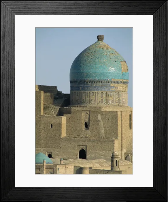 Framed Print : Storks nest, Magok-i-Kurpa Mosque, Bukhara, Uzbekistan, Central Asia, Asia