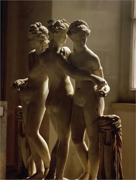 The Three Graces, Louvre Museum, Paris, France, Europe