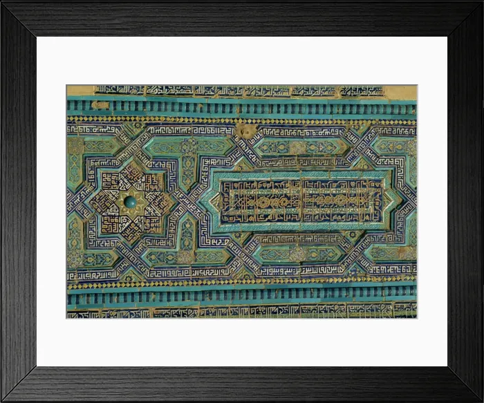 Framed Print : Close-up of turquoise ceramics, Shah-i-Zinda mausoleum, Samarkand, Uzbekistan Framed Print : Close-up of turquoise ceramics, Shah-i-Zinda mausoleum, Samarkand, Uzbekistan