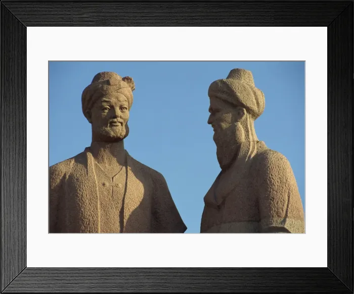 Framed Print : Statue of 15th century Uzbek writers, Samarkand, Uzbekistan, Central Asia, Asia Framed Print : Statue of 15th century Uzbek writers, Samarkand, Uzbekistan, Central Asia, Asia