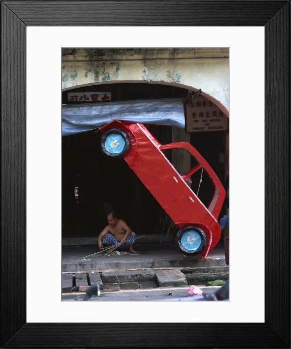 Framed Print : Paper car for burning at funeral, Chinatown, Singapore, Southeast Asia, Asia Framed Print : Paper car for burning at funeral, Chinatown, Singapore, Southeast Asia, Asia