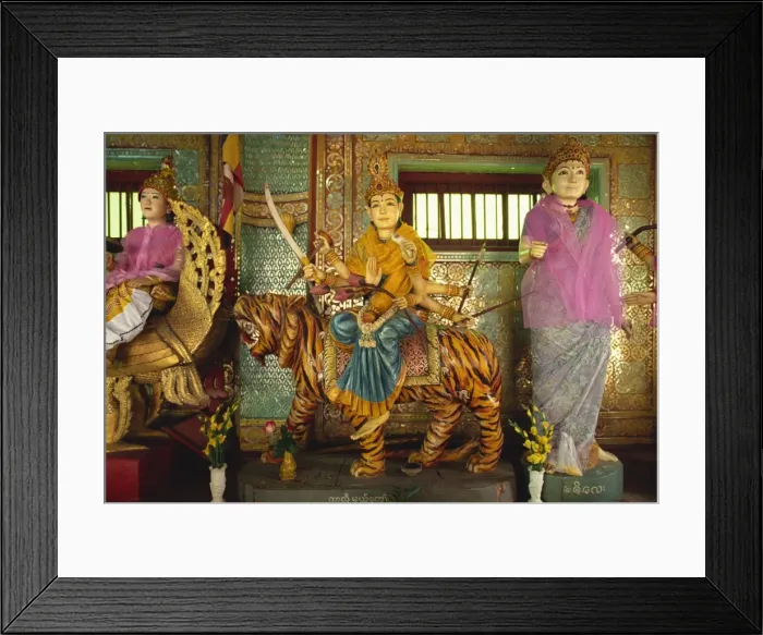 Framed Print : Shrine to all 37 Nats at base of hill, Mount Popa, Myanmar (Burma), Asia Framed Print : Shrine to all 37 Nats at base of hill, Mount Popa, Myanmar (Burma), Asia