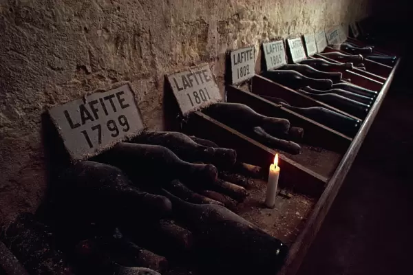 Cellars of Chateau Lafite Rothschild, Bordeaux, Aquitaine, France, Europe
