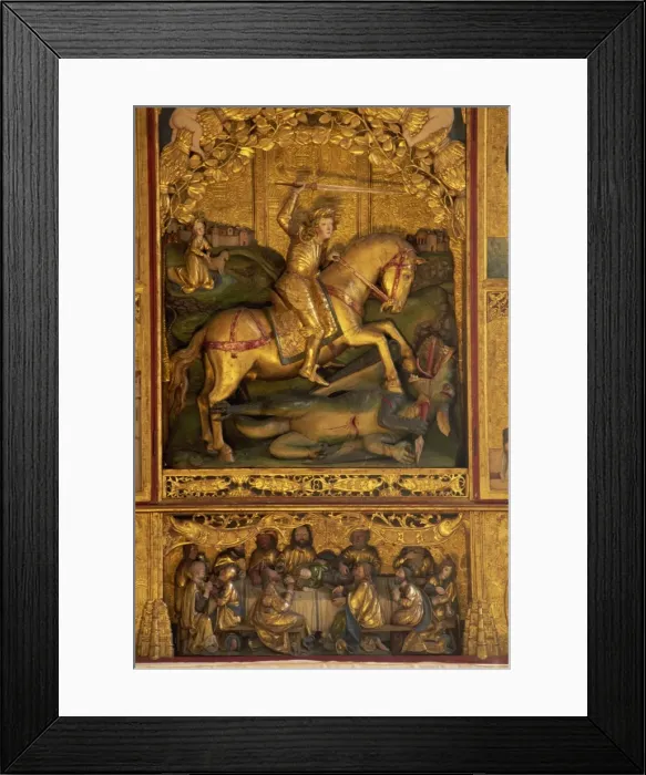 Framed Print : Altar detail by Master Pavol of Levoca, in Gothic church, Spisska Sobota Framed Print : Altar detail by Master Pavol of Levoca, in Gothic church, Spisska Sobota