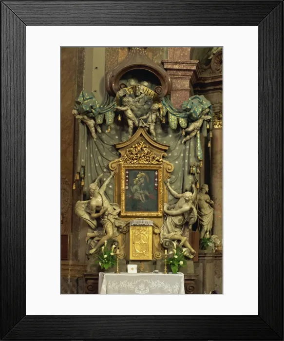 Framed Print : Baroque second altar, Trinity Church, Bratislava, Slovakia, Europe Framed Print : Baroque second altar, Trinity Church, Bratislava, Slovakia, Europe
