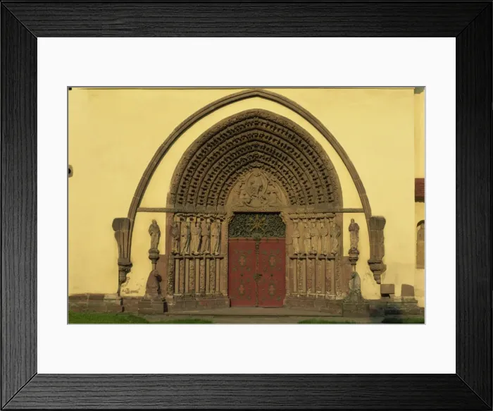 Framed Print : Late Romanesque portal of the apostles, Tisnov, South Moravia, Czech Republic, Europe Framed Print : Late Romanesque portal of the apostles, Tisnov, South Moravia, Czech Republic, Europe