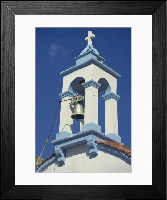 Framed Print : Church bell tower, Kalimnos, Dodecanese Islands, Greek Islands, Greece, Europe Framed Print : Church bell tower, Kalimnos, Dodecanese Islands, Greek Islands, Greece, Europe