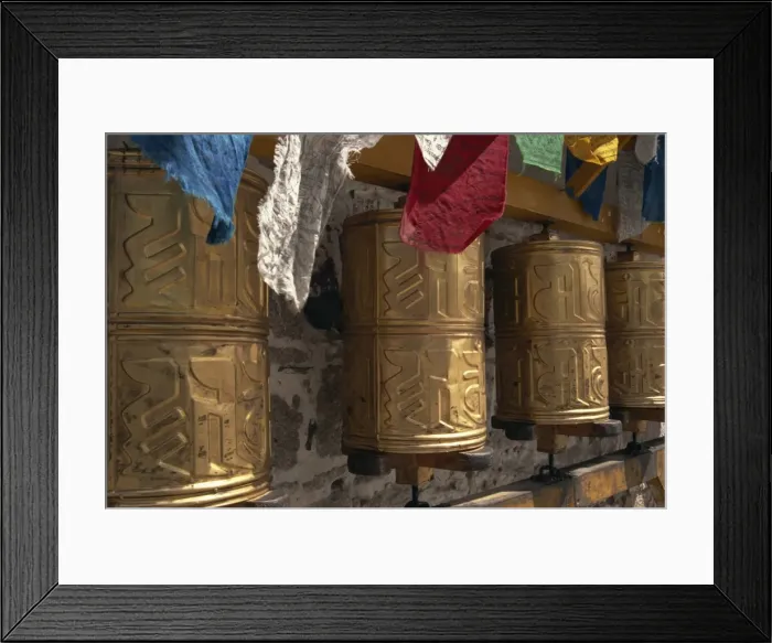 Framed Print : Prayer wheels in Lhasa, Tibet, China, Asia Framed Print : Prayer wheels in Lhasa, Tibet, China, Asia