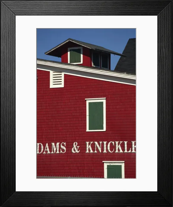 Framed Print : Brightly painted building, Lunenburg, South Shore, Nova Scotia, Canada, North America