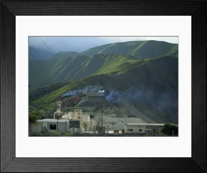 Framed Print : Los Tilianes lime plant, built to increase employment opportunities in countrys poorest area Framed Print : Los Tilianes lime plant, built to increase employment opportunities in countrys poorest area