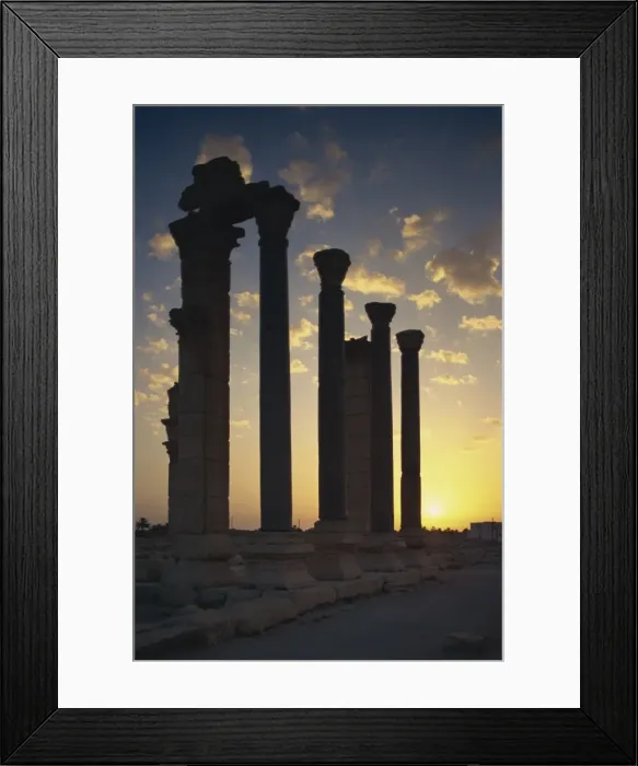 Framed Print : Sunrise on main street, Palmyra, UNESCO World Heritage Site, Syria, Middle East Framed Print : Sunrise on main street, Palmyra, UNESCO World Heritage Site, Syria, Middle East