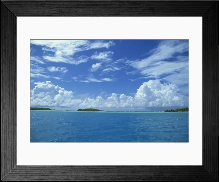 Framed Print : Aitutaki blue lagoon with white sandy beaches and islands, Cook Islands Framed Print : Aitutaki blue lagoon with white sandy beaches and islands, Cook Islands