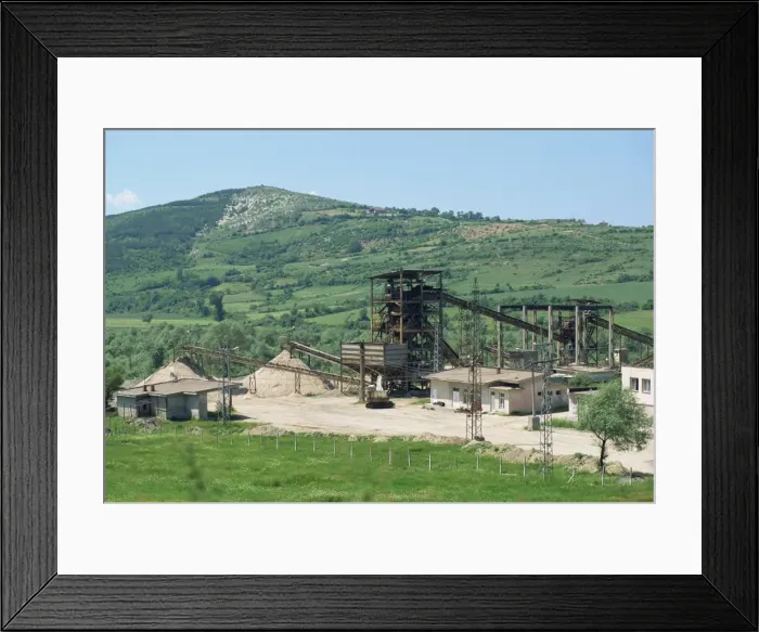 Framed Print : Zinc mine producing very pure zinc, near Pedkovo, Bulgaria, Europe Framed Print : Zinc mine producing very pure zinc, near Pedkovo, Bulgaria, Europe