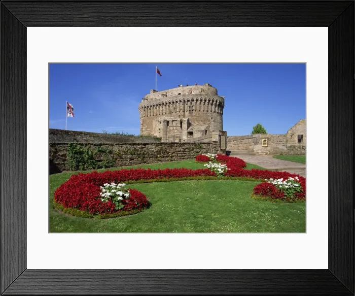 Framed Print : Chateau of Duchess Anne, Dinan, Brittany, France, Europe