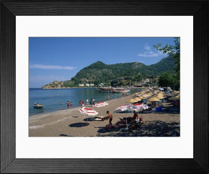 Framed Print : Beach, Turunc, near Marmaris, Anatolia, Turkey, Asia Minor, Eurasia Framed Print : Beach, Turunc, near Marmaris, Anatolia, Turkey, Asia Minor, Eurasia