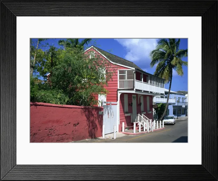 Framed Print : Balcony House dating from the 18th century, Nassau, Bahamas, West Indies, Central America Framed Print : Balcony House dating from the 18th century, Nassau, Bahamas, West Indies, Central America