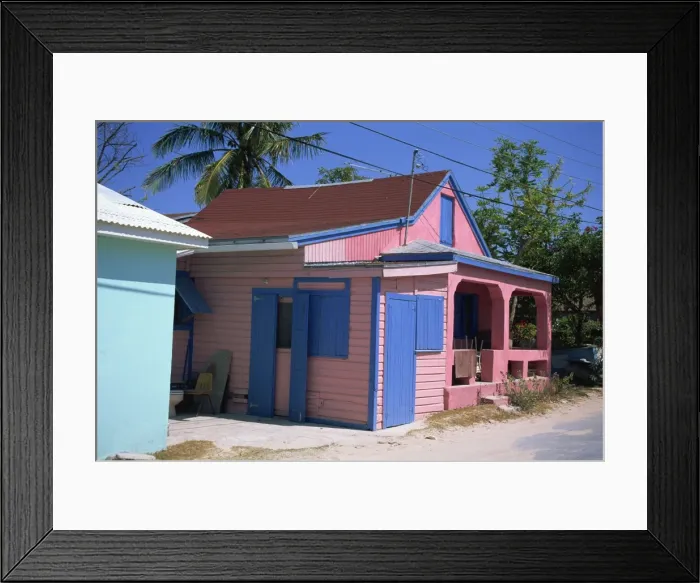 Framed Print : Dunmore Town, Harbour Island, Bahamas, West Indies, Central America