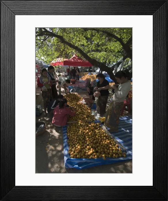 Framed Print : Oranges in market, Luang Prabang, Laos, Indochina, Southeast Asia, Asia Framed Print : Oranges in market, Luang Prabang, Laos, Indochina, Southeast Asia, Asia