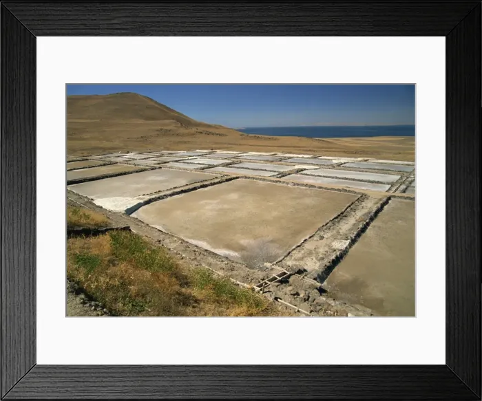 Framed Print : Salt pans close to Lake Van, Kurdistan, Anatolia, Turkey, Asia Minor, Eurasia Framed Print : Salt pans close to Lake Van, Kurdistan, Anatolia, Turkey, Asia Minor, Eurasia