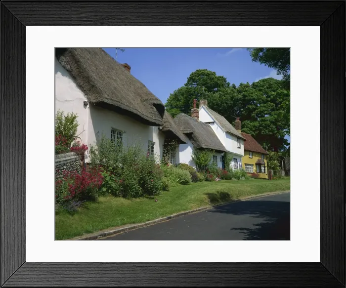 Framed Print : Cottages at Wendens Ambo, Essex, England, United Kingdom, Europe Framed Print : Cottages at Wendens Ambo, Essex, England, United Kingdom, Europe