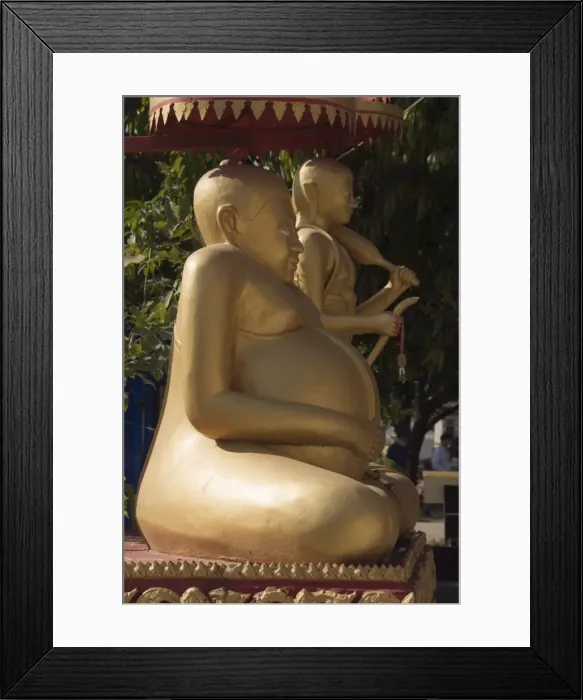 Framed Print : Fat Buddha, Wat Si Saket, Vientiane, Laos, Indochina, Southeast Asia, Asia Framed Print : Fat Buddha, Wat Si Saket, Vientiane, Laos, Indochina, Southeast Asia, Asia