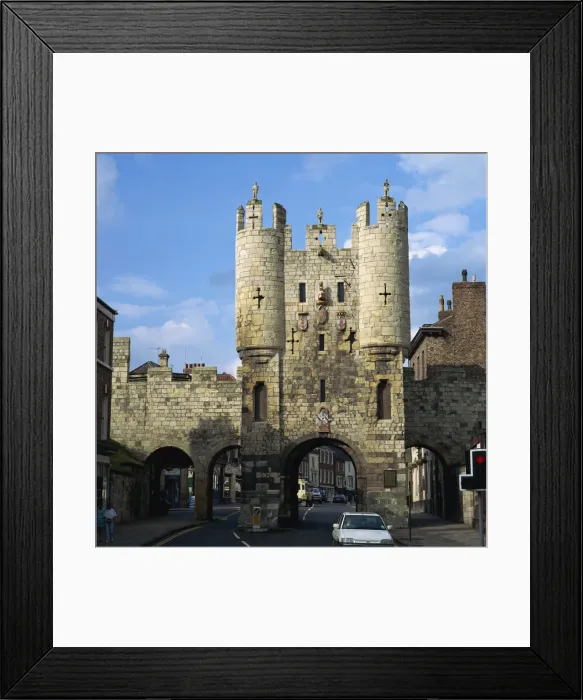 Framed Print : Micklegate Bar and City Wall, York, Yorkshire, England, United Kingdom, Europe Framed Print : Micklegate Bar and City Wall, York, Yorkshire, England, United Kingdom, Europe